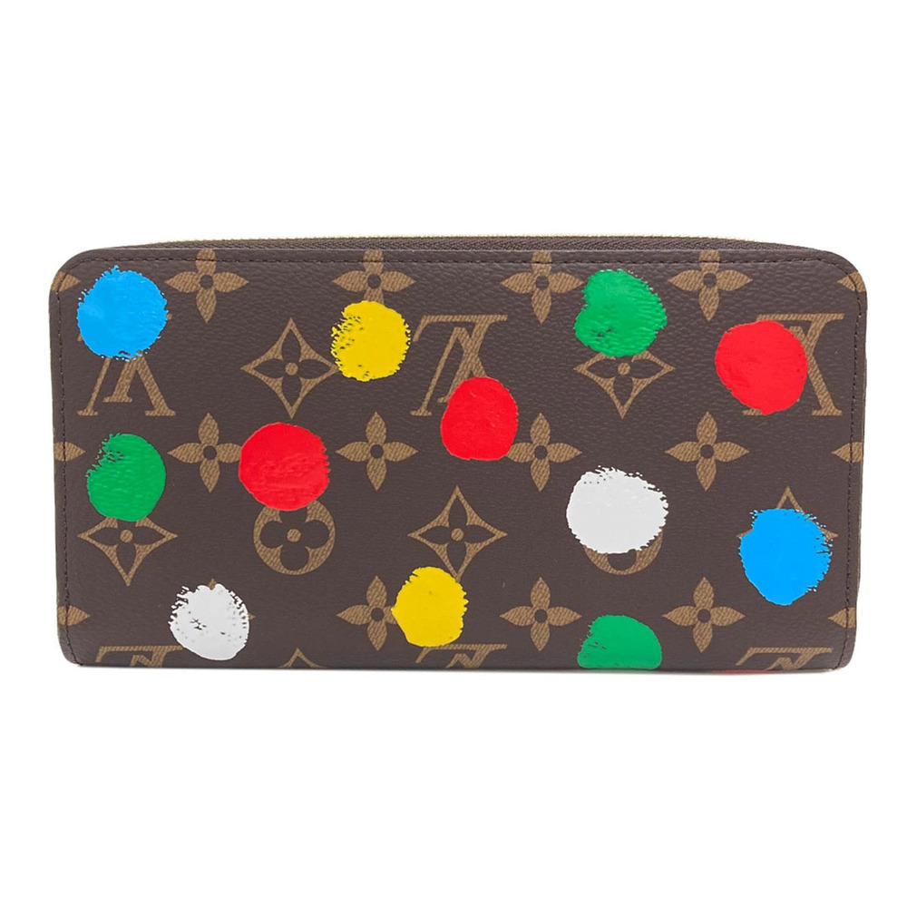 Louis Vuitton Wallet Kusama Zippy Yayoi Monogram Canvas Long Wallet Brown